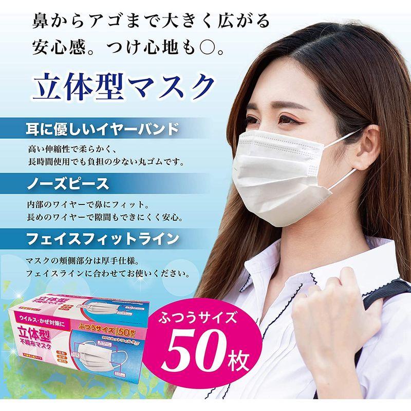 新品、本物、当店在庫だから安心】【新品、本物、当店在庫だから安心】立体型 不織布 3層 マスク 50枚入 (40) マスク (まとめ)プラス フェイスシールドFG013-10P PK 10枚 ピンク〔×5セット〕