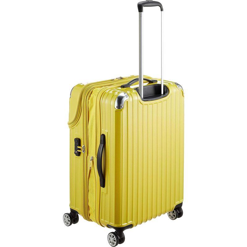 トラベリスト スーツケース ジッパー トップオープン モーメント 拡張機能付き 61L 64 cm 4.3kg ブラックヘアラインエンボス