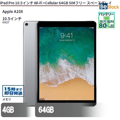 iPad Pro 10.5 64GB A1709 MQEY2J/A SIMフリー iPad Pro 10.5インチ docomo版SIMフリー 64GB MQEY2J/A A1709 スペース