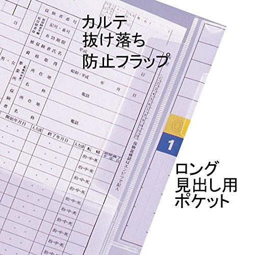 リヒトラブ カルテフォルダー フラップ付 ダブル 100枚入 A4 HK2006