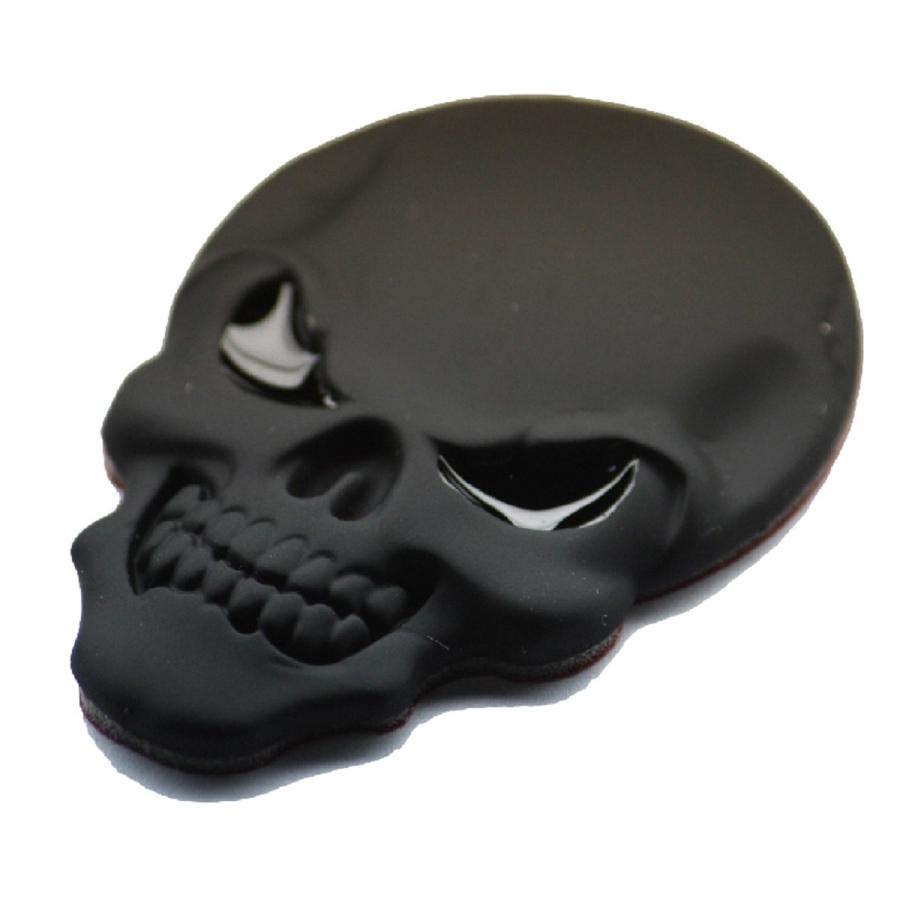 骸骨 がいこつ ドクロ スカル 3D 金属 ステッカー エンブレム シール |  | 02