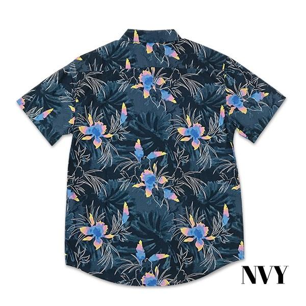 BILLABONG（ビラボン） メンズ アロハシャツ ネイビー 紺 Mサイズ