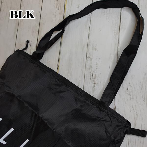 BILLABONG（ビラボン） 黒無地エコバッグ ポケッタブルトートバッグ