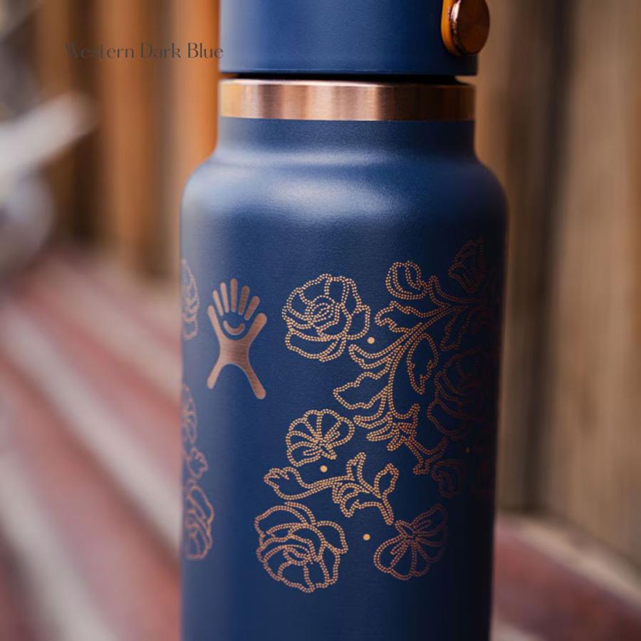 Hydro Flask 青 Aloha Hawaii 水筒　32oz HYDRO FLASK（ハイドロフラスク） 限定 32oz WIDE FLEX STRAW CAP OUT