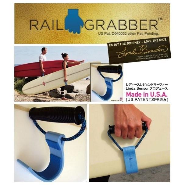 サーフボード レールグラバー RAIL GRABBER キャリーハンドル MADE IN U.S.A ロングボード SUP ボードキャリア
