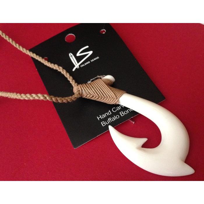 ボーンフックネックレス（大） フィッシュフック バッファローボーン