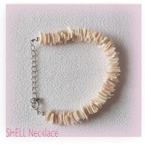 貝殻 シェル ブレスレット ピンクシェル 沖縄アクセサリー お土産