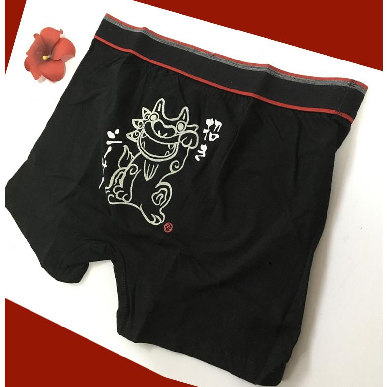 ボクサーパンツ 招きシーサー 沖縄限定 人気 : okinawa マリンブルー