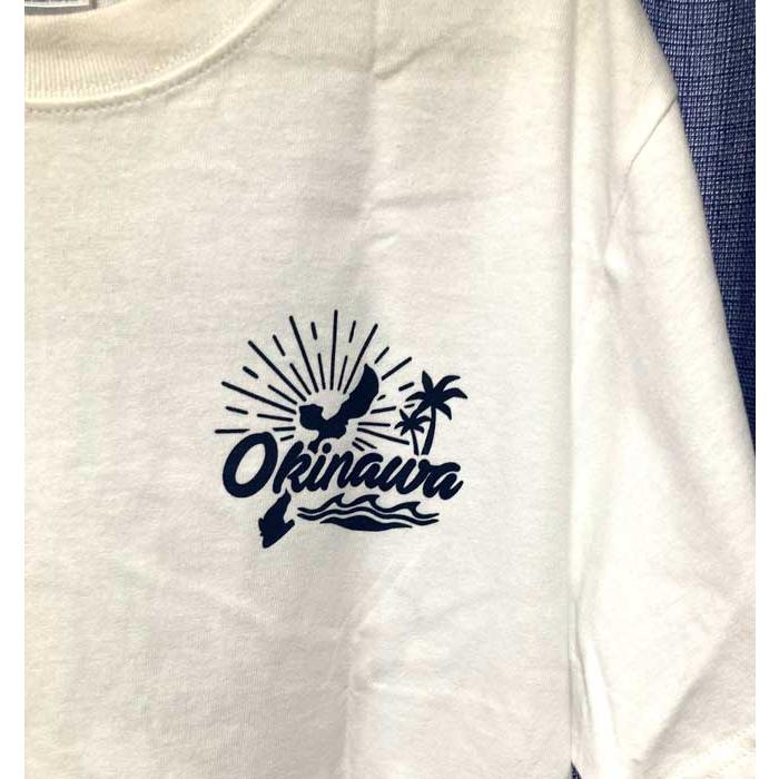 沖縄Tシャツ パラダイスロード CHURAISLAND 沖縄地図 白 半袖 沖縄土産