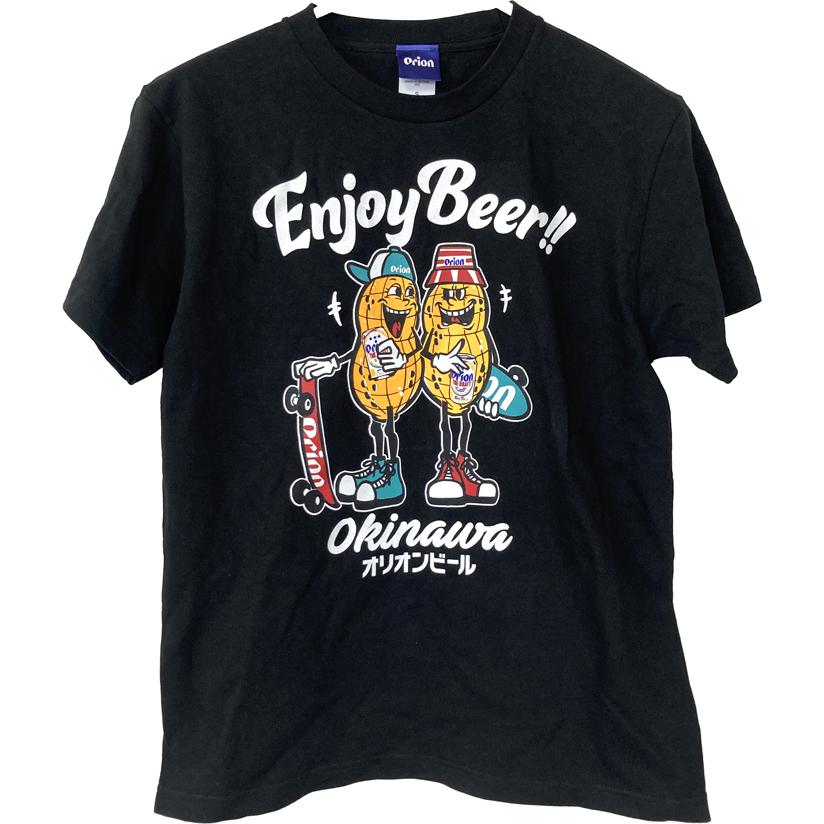 オリオンビールTシャツ ENJOY BEER エンジョイビーアー 黒 orion 正規