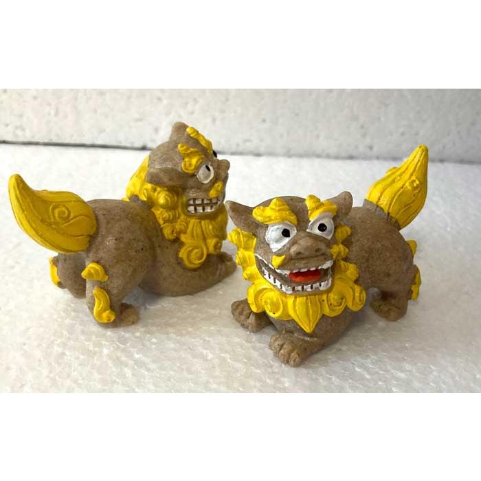 シーサー置物 伏せシーサー 砂黄 沖縄お土産 : okinawa マリンブルー