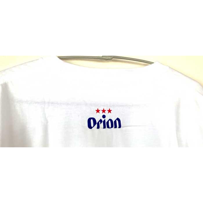 オリオンビールTシャツ　 orion  公式　 ドラフト缶フロント 新ロゴ　白｜beachstylemarineblue｜04