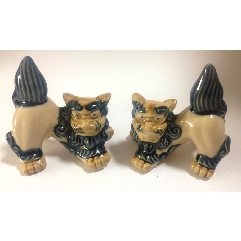 シーサー置物 小横 琉球焼 ペアシーサー 沖縄伝統工芸 沖縄お土産