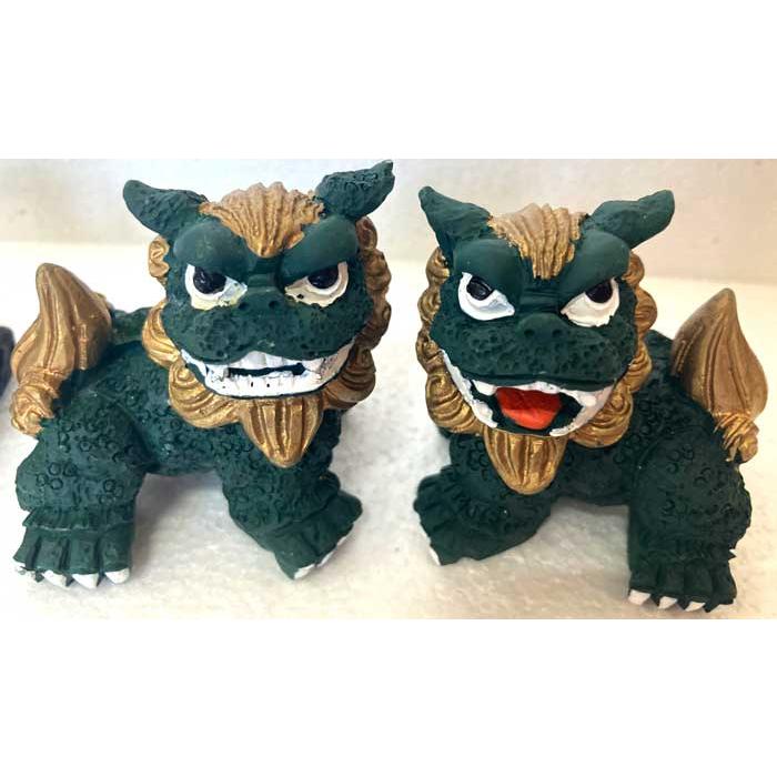 シーサー置物 藤シーサー 沖縄 金シーサー : okinawa マリンブルー