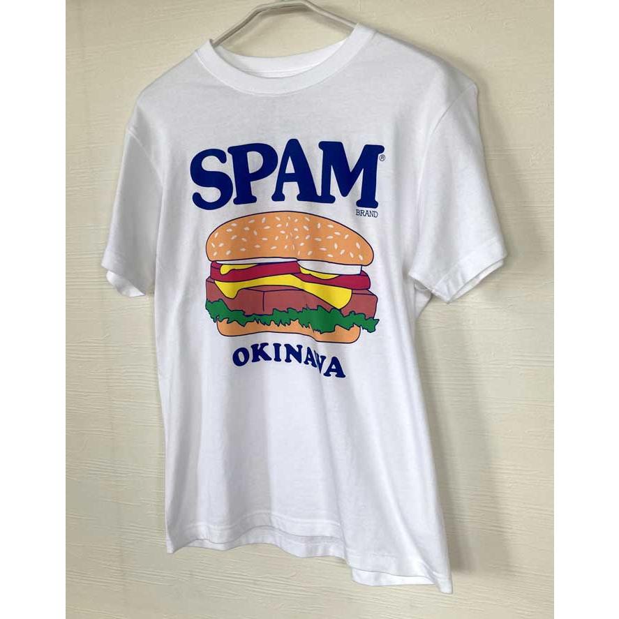 スパムTシャツ SPAM OKINAWA 白 正規品 spam : okinawa マリンブルー
