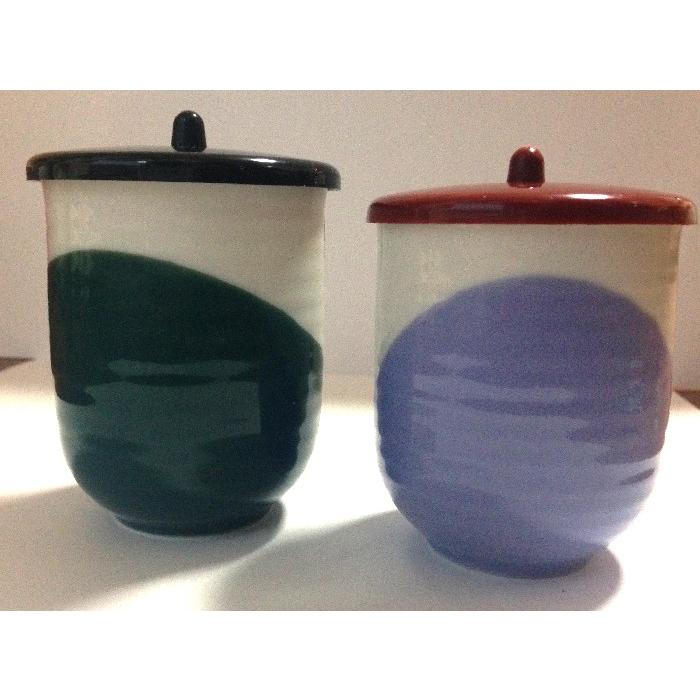 沖縄湯のみ2つセット ハイビスカス 陶芸 お届け日指定可能商品 沖縄