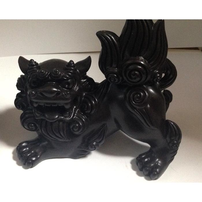 シーサー置物 かじまやーシーサー 横 ペアシーサー 大 厄除 漆喰樹脂 沖縄お土産 Kazimayayoko Okinawa マリンブルー 通販 Yahoo ショッピング