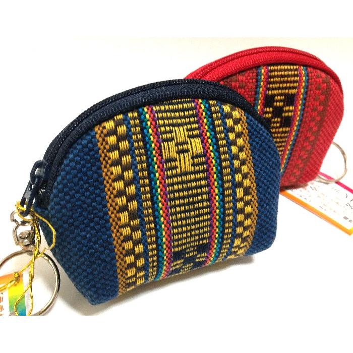 沖縄 ミンサー織 コイン入れ ポーチ みんさー 織物 金運 開運 厄除
