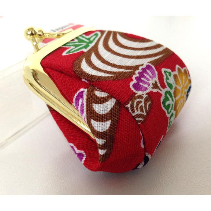 紅型豆財布 小銭入れ がま口 沖縄民芸 全国送料無料 : okinawa マリン