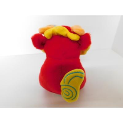 シーサーのぬいぐるみ まねっこシーサーくん 赤色 沖縄 : okinawa