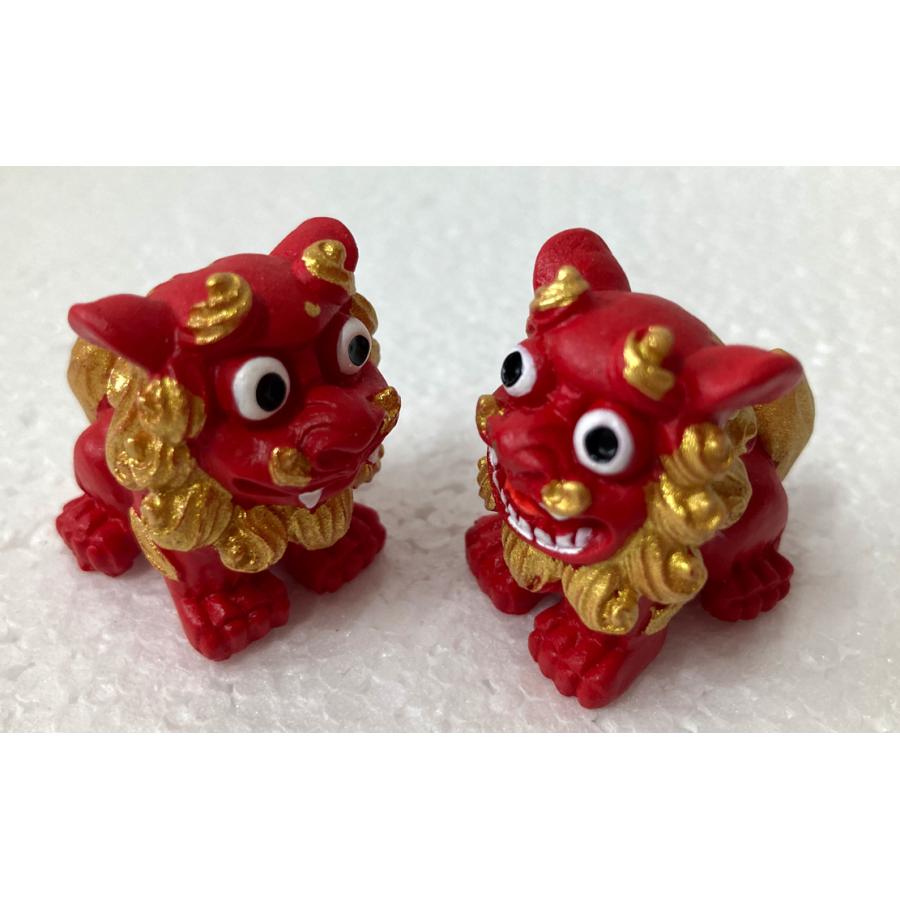 シーサー置物 ミニカワシーサー お守り置物 沖縄お土産 : okinawa