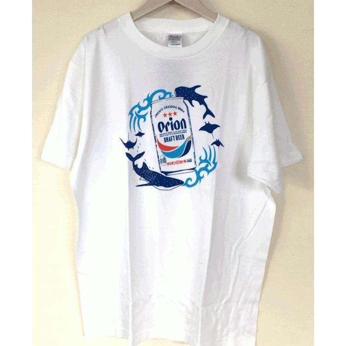 Tシャツ オリオンジンベエ オリオンビール ドラフト 白 orionシャツ 綿100% 沖縄お土産｜beachstylemarineblue