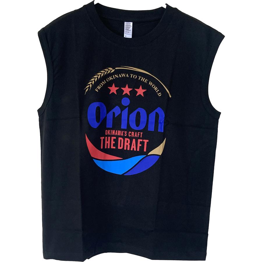 オリオンTシャツ 黒 ノースリーブ orion正規品 : okinawa マリンブルー
