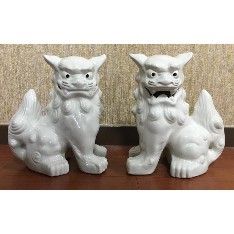シーサー　やちむん 四つ足シーサー (白) やちむん 沖縄土産 雑貨 シーサー 玄関