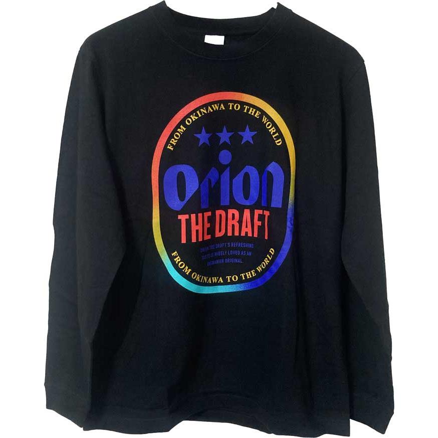 オリオン長袖Tシャツドラフト缶 24 ロングT 黒 orion 正規品 : okinawa
