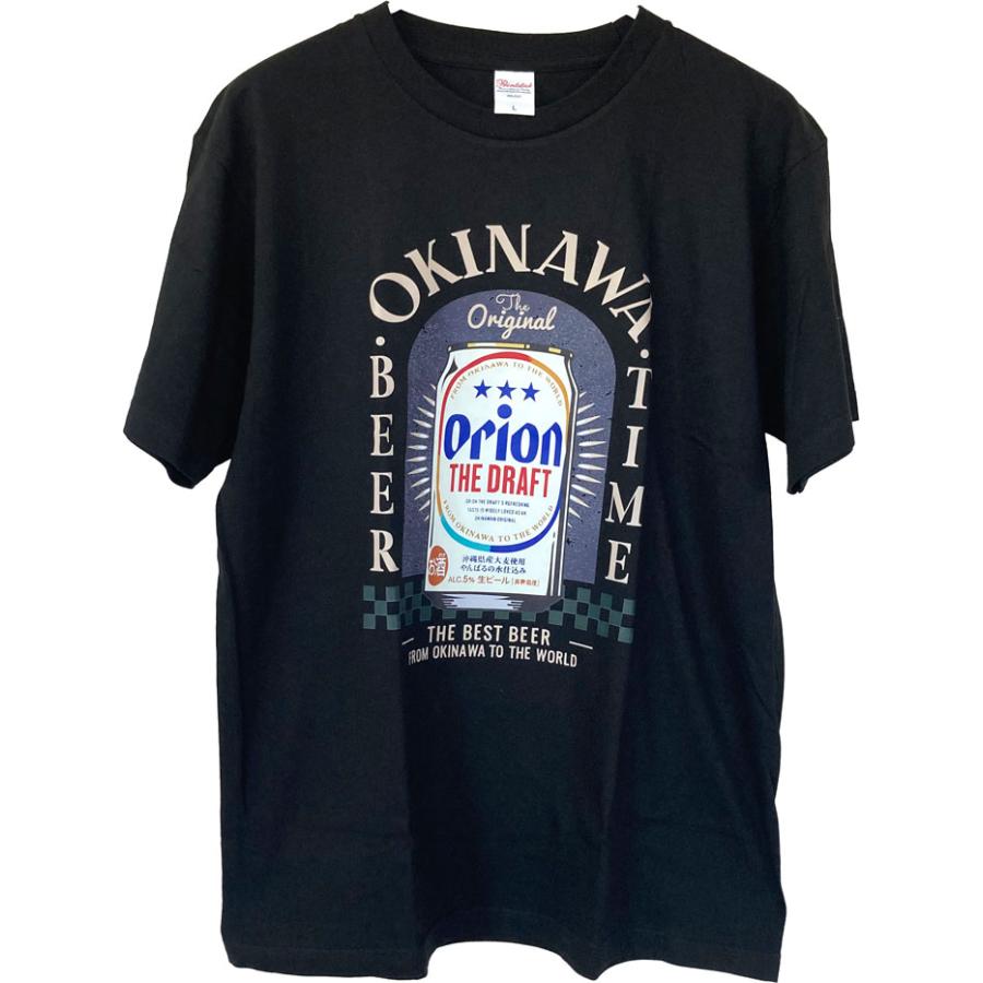 オリオンビールTシャツ 新ドラフト缶 ビアータイム BK orion 正規品
