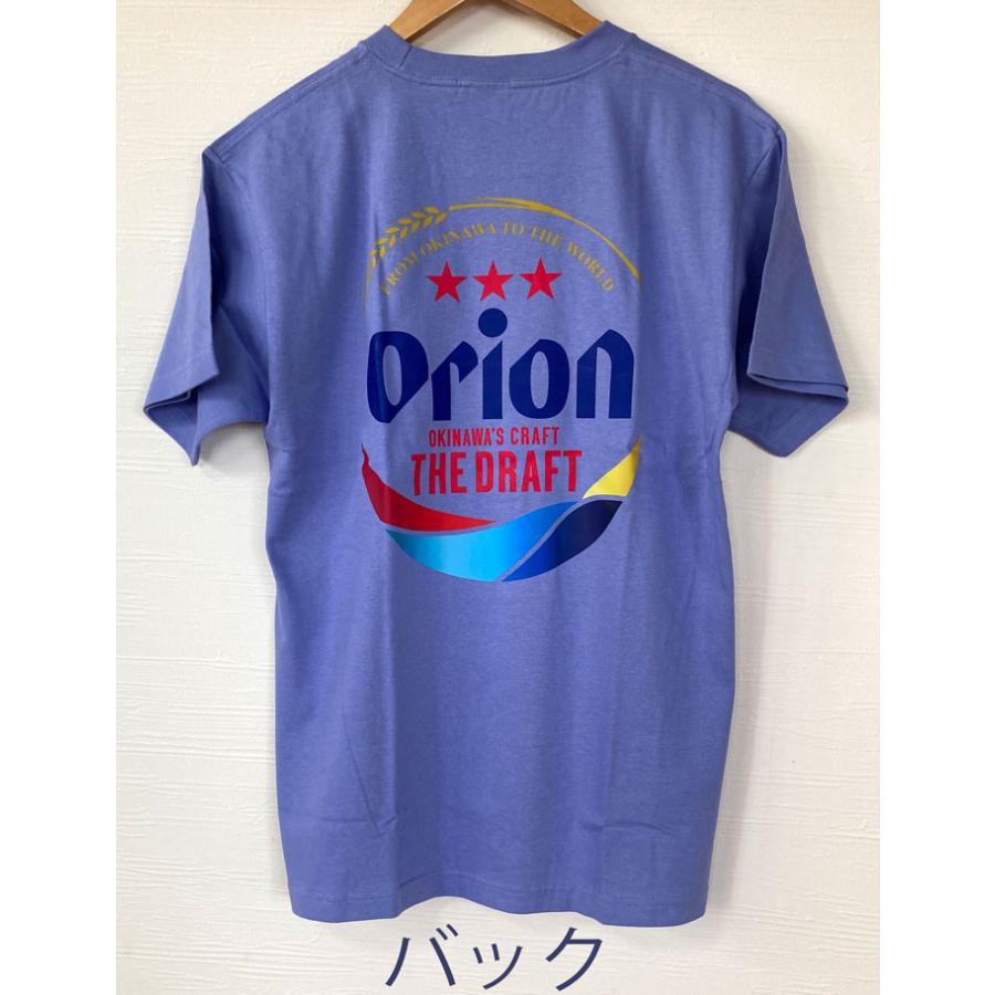 オリオンTシャツ ロゴ バックプリント カンパイ ブルー ピンク orion