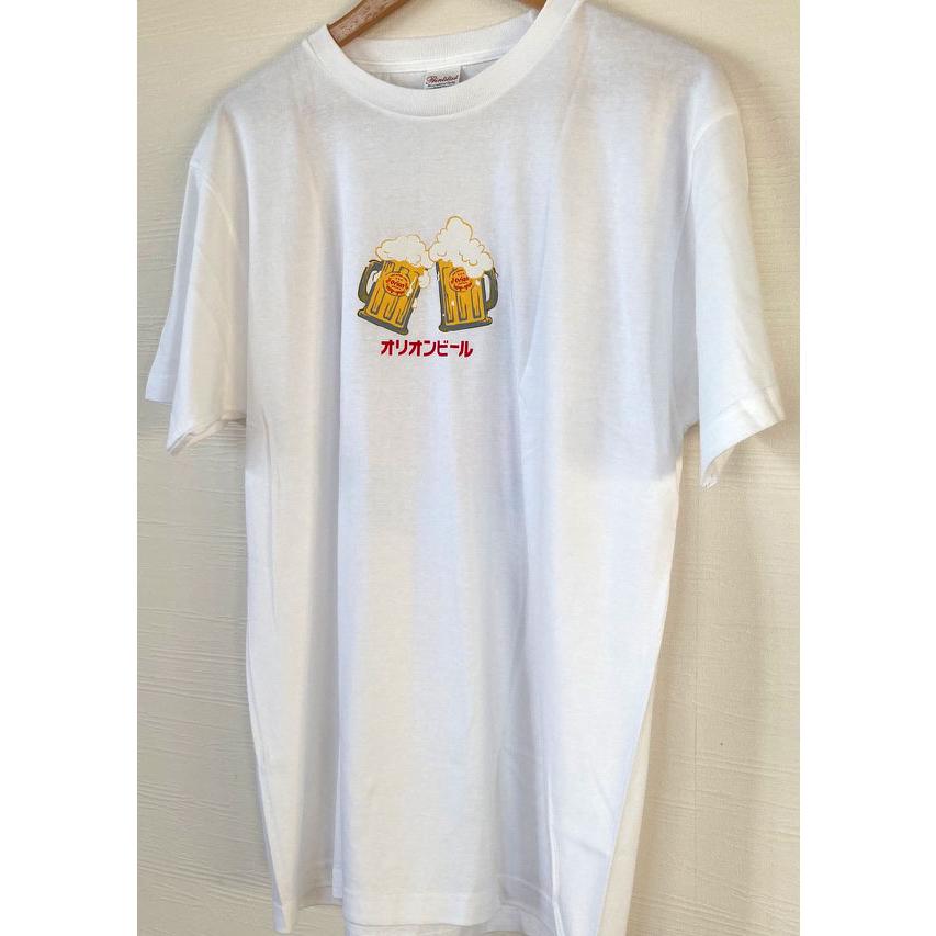 オリオンTシャツ ロゴ バックプリント カンパイ 白 orion シャツ