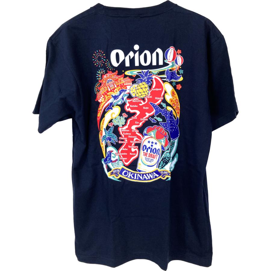 オリオンビールTシャツ アイランドマップ 紺 orion 正規品 : okinawa