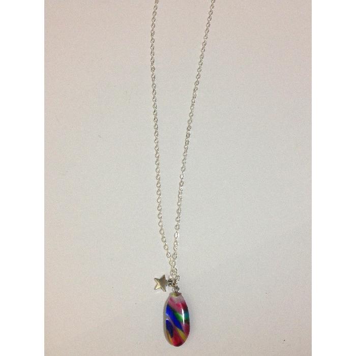 琉球ガラスネックレス パステル 沖縄の琉球ガラスでできたネックレス