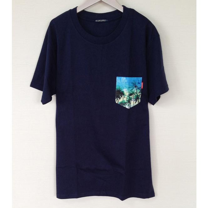 ポケットTシャツ ヤシの木 M L LL 沖縄 全国送料無料 : okinawa マリン
