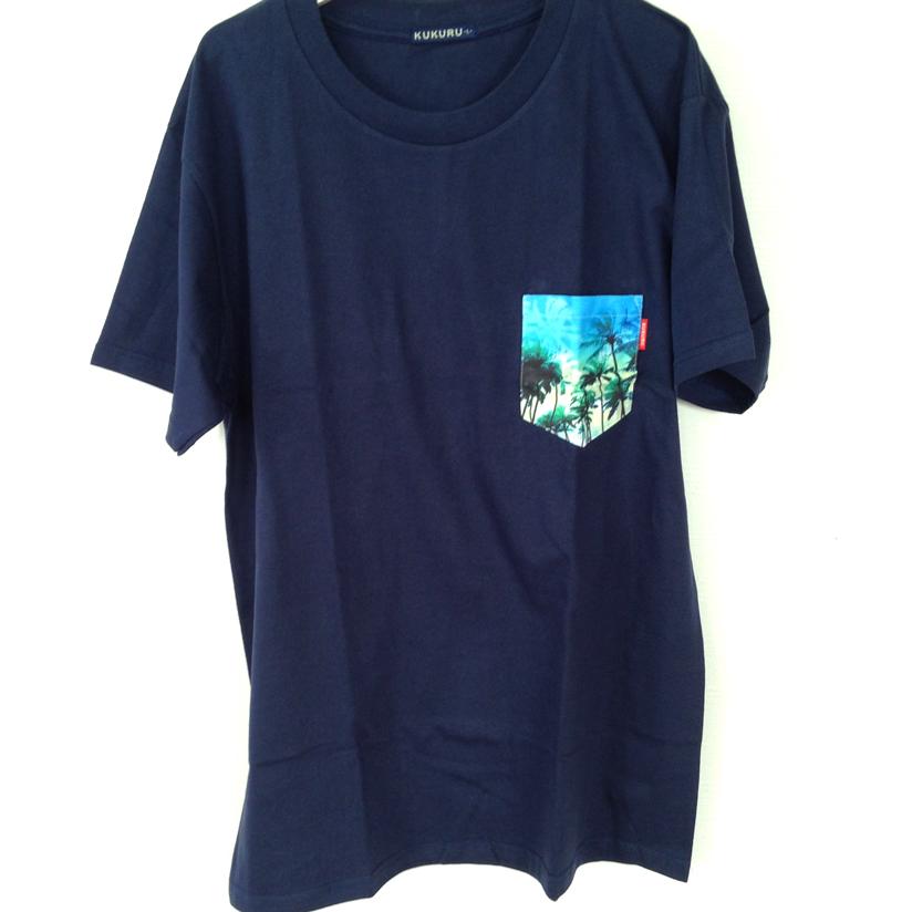 ポケットTシャツ ヤシの木 M L LL 沖縄 全国送料無料 : okinawa マリン