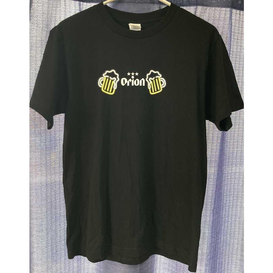 オリオンTシャツ 沖縄レトロ柄 黒 ネオン orion正規品 : okinawa