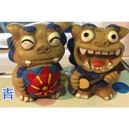 シーサー置物 ペアシーサー 花笠 三線 厄除け魔除け お守り 沖縄 シーサー置物 ペアシーサー 花笠 三線 厄除け魔除け お守り 沖縄
