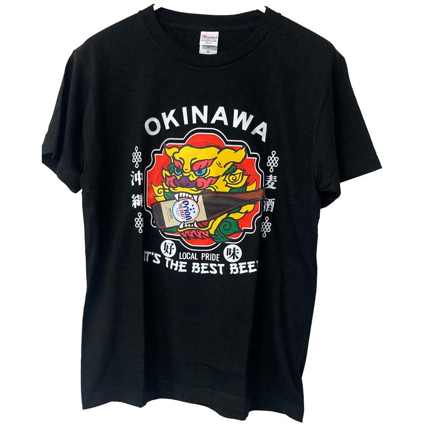 オリオンビールTシャツ シーサー 黒 2025 正規品 orion : okinawa