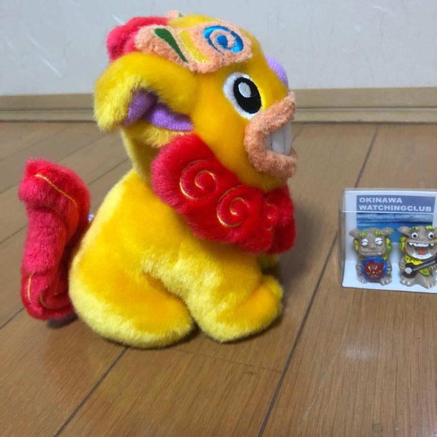 シーサーのぬいぐるみ シーサーくん 黄色 やわらかい : okinawa マリン