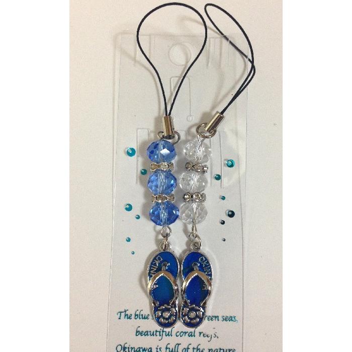 島ぞうりストラップ サンダル ペアストラップ 2足セット キラキラ輝く