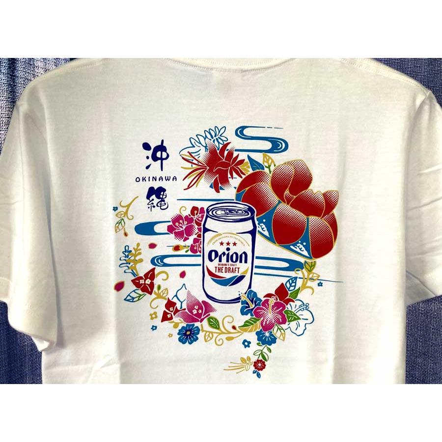オリオンビールTシャツ 花笠オリオン orion ドラフト S M L LLサイズ