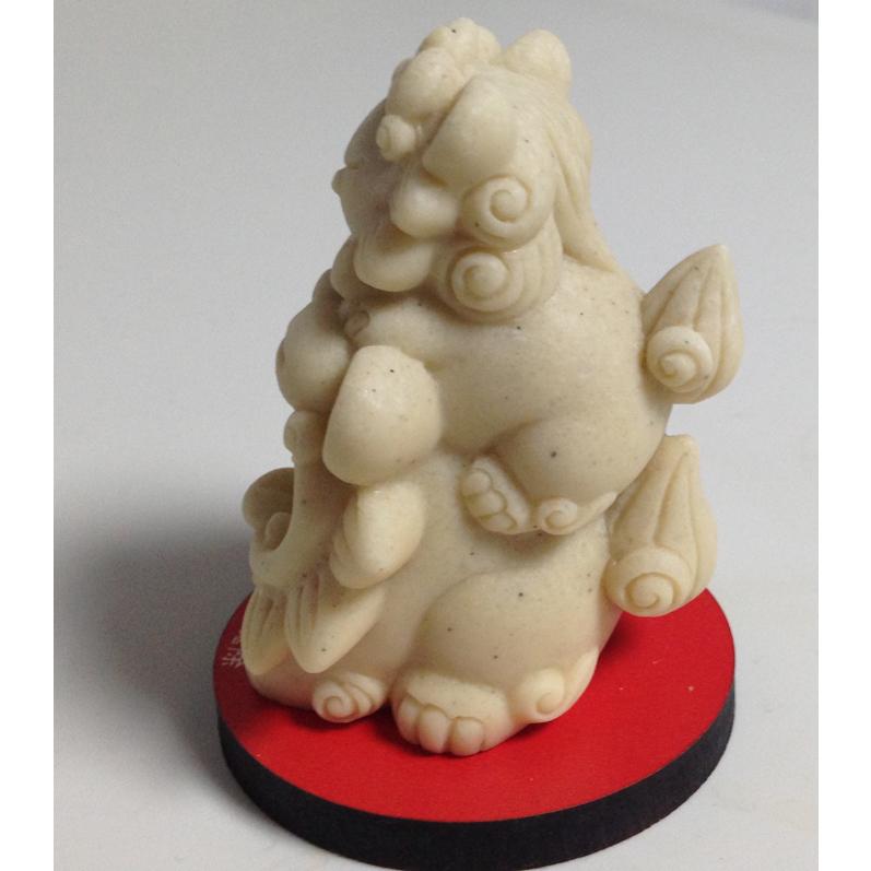 シーサー置物 親子白シーサー しっかり可愛い 厄除け 魔除け 全国送料