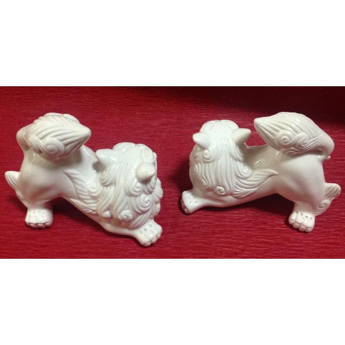 シーサー　陶器　置き物　魔除け　縁起物　ペア　沖縄 シーサー ミニシーサー 獅子 陶器風 ペア 置物 玄関 沖縄 琉球 守り神