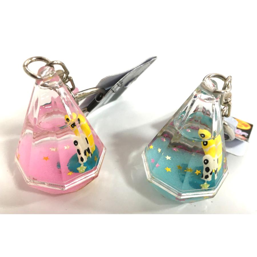 キーホルダー チンアナゴ ブルー ピンク プカプカキラキラ ウォーター