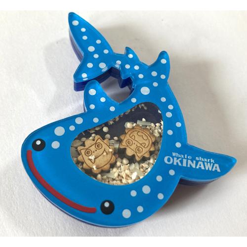 キーホルダー マグネット ジンベエザメ 星の砂入り シーサーパーツ
