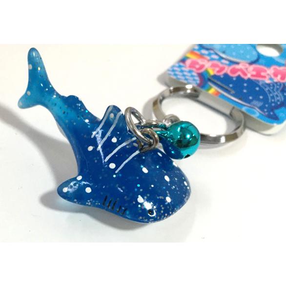 キーホルダー ジンベイザメ クリアー ジンベエザメ 美ら海お土産