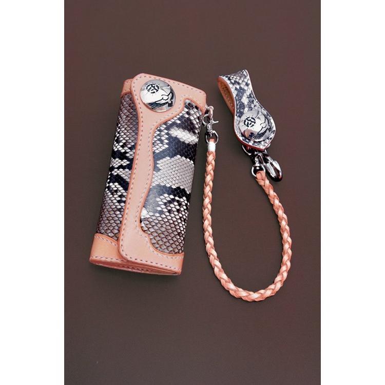 ビーズ屋公ちゃん サドルウォレット パイソンF タイプ きなり ビーズ屋