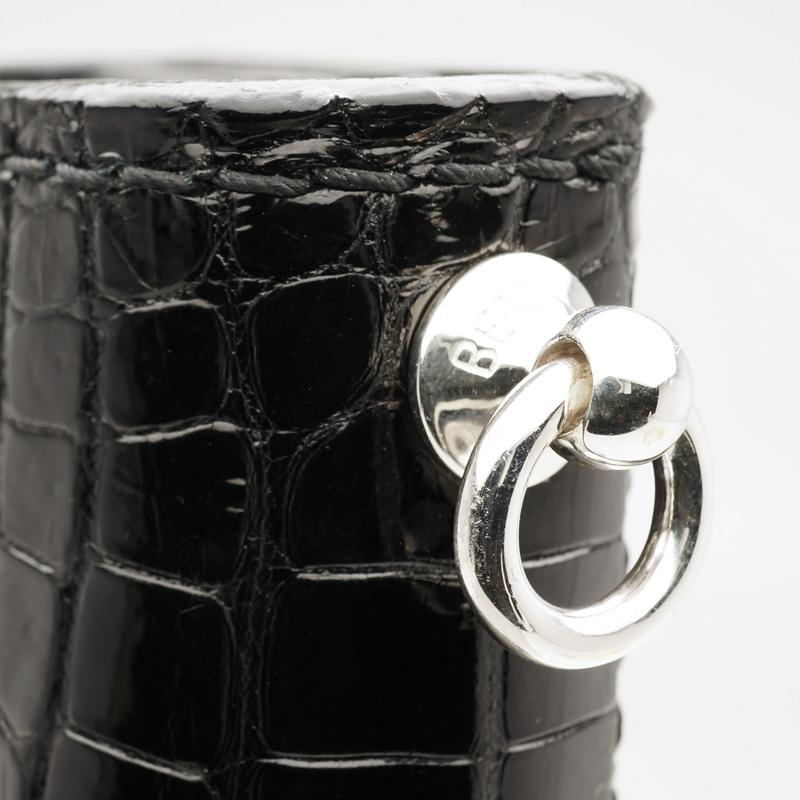 クロコダイルウォレット Dタイプ ツヤあり バイカーズウォレット