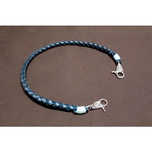 ビーズ屋公ちゃんコードバン よつあみウォレットロープシルバー925